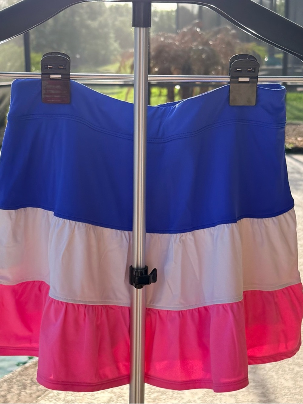 Lilly Pulitzer Meryl Skort Blue Grotto Colorblock Luxletic Golf Tennis Size M - Picture 4 of 6